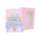 Lace Bow Hat & Sock Gift Set
