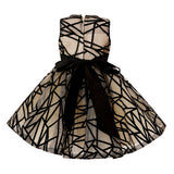 Beige Belvedra Pearl-Trim Ribbon Dress