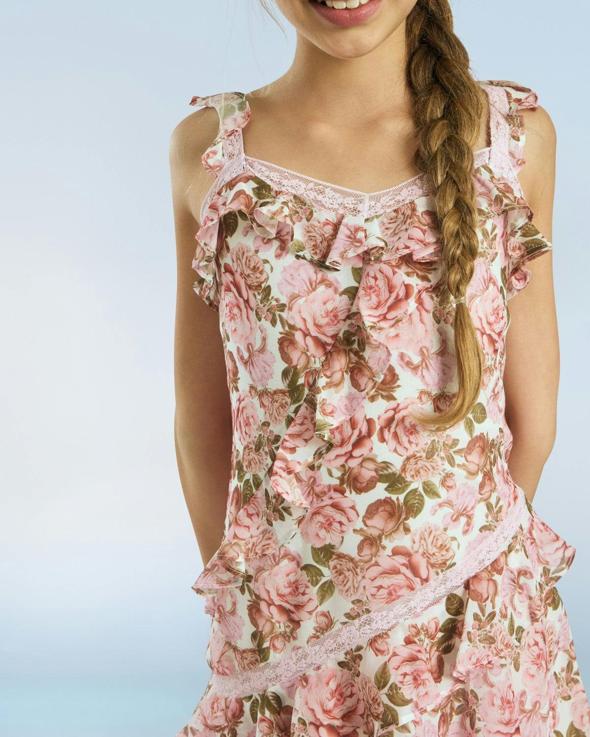 Camellia Frill Mini Dress