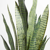 Artificial Snake Plant with Artisan Planter