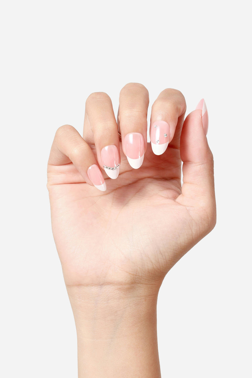 French But Make It Fabulous - Short Almond Press-On Nails