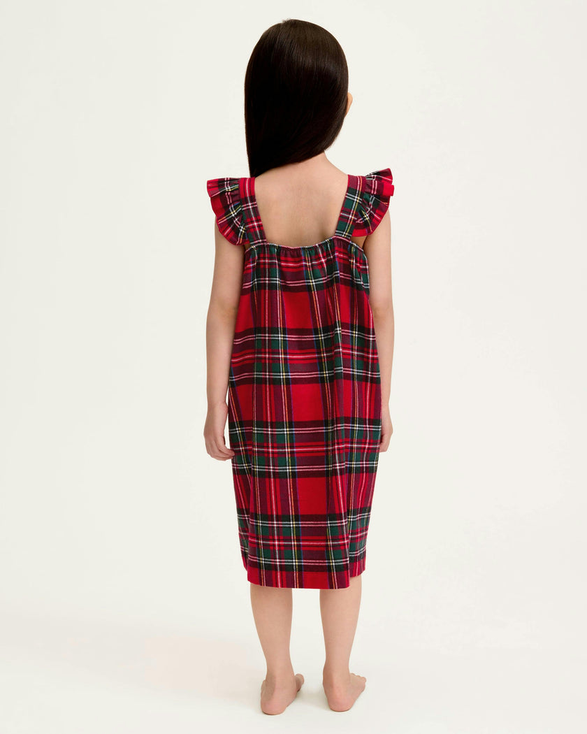 Girl's Brushed Twill Clara Nightgown in Imperial Tartan