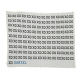 Custom Personalized Baby Sustainable Knit Throw Blanket - Typewriter