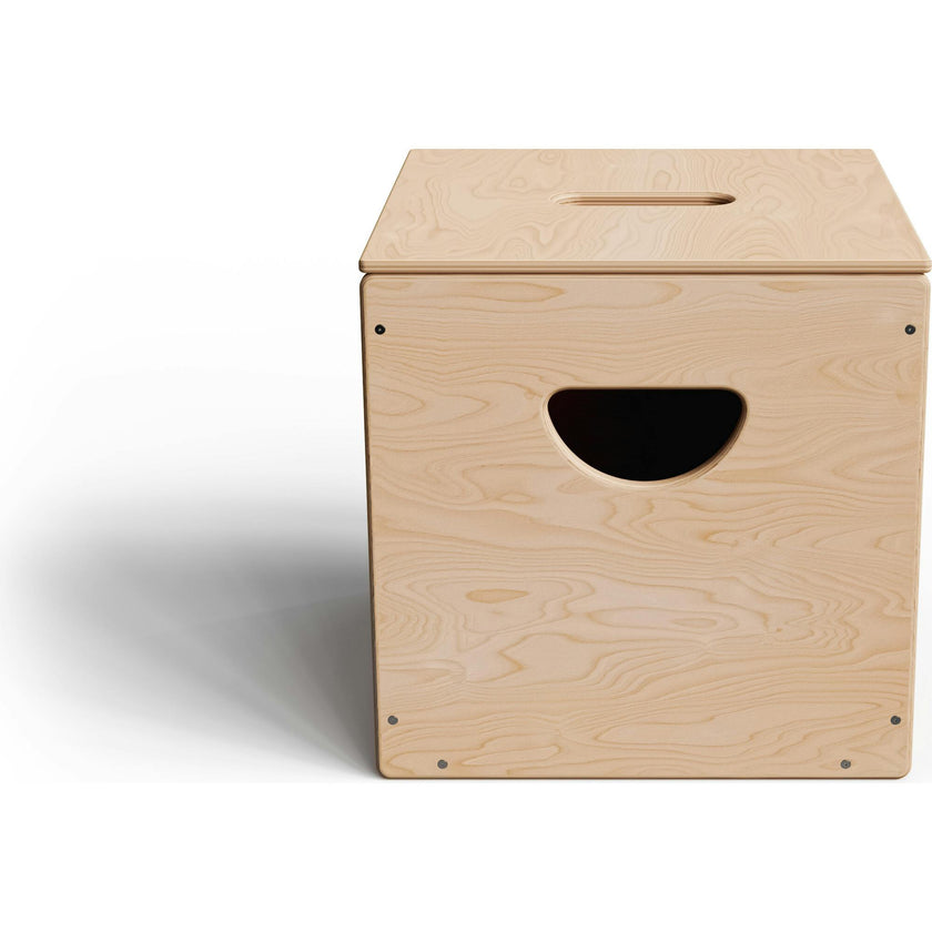 Wooden 14-inch Square Toy Box