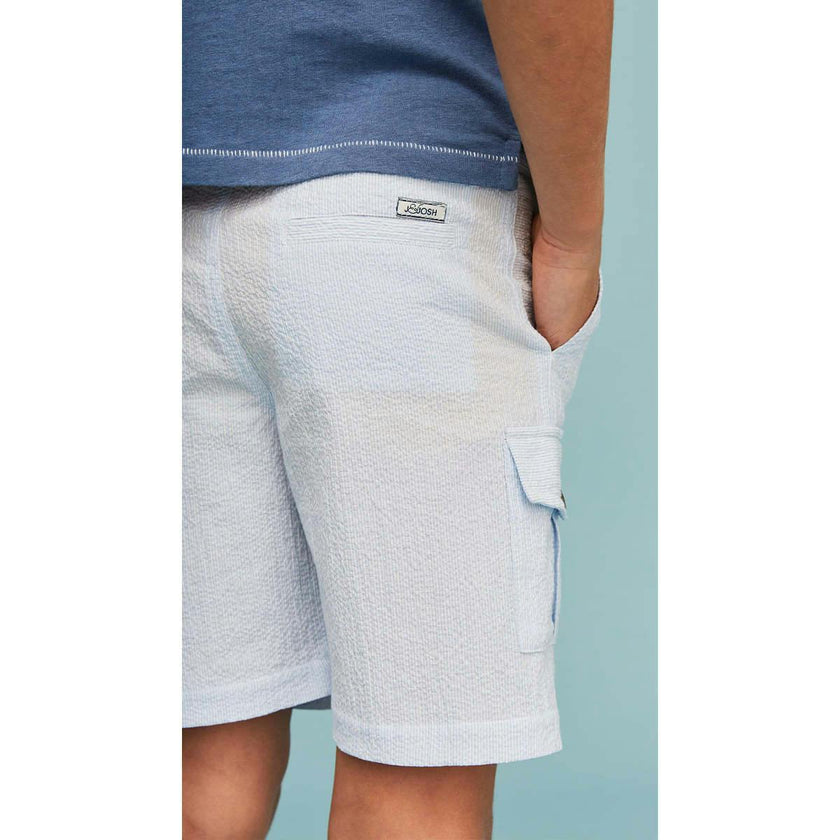 Seersucker Cargo Shorts