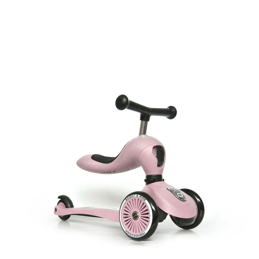 HighwayKick 1 Scooter and Ride On Toy Rose