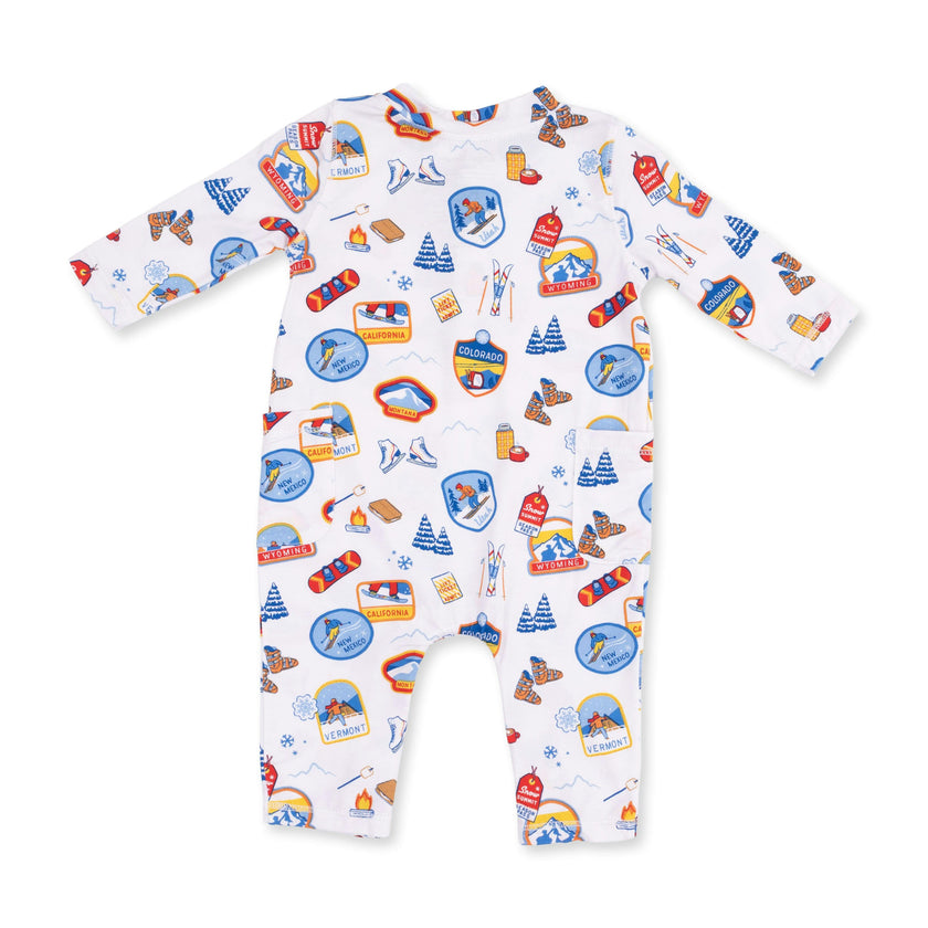 Vintage Ski Patches - Uni Romper