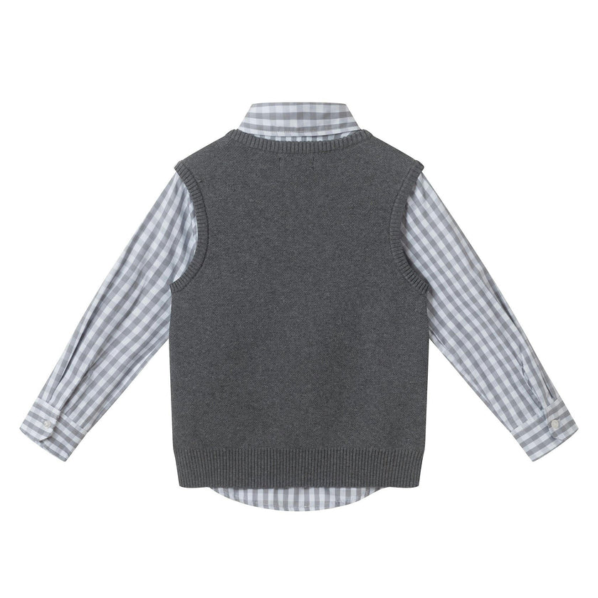Holiday Sweater Vest Set | Santa