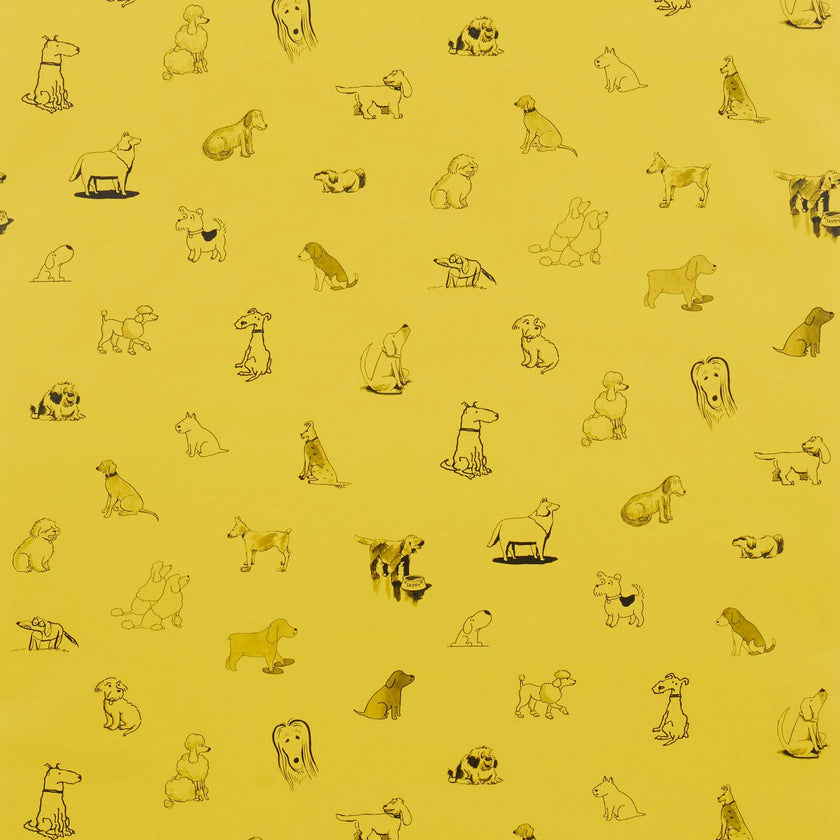 Good Dogs Everywhere Woven Wallpaper