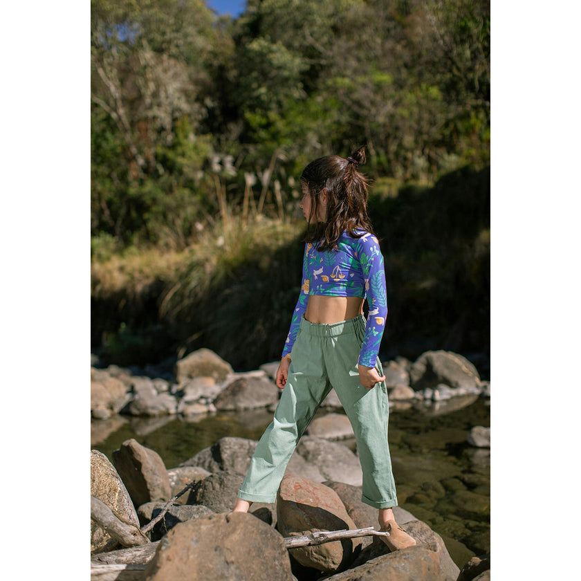 BOSQUE DE CONEJOS AZUL - SUN LONGSLEEVE BIKINI
