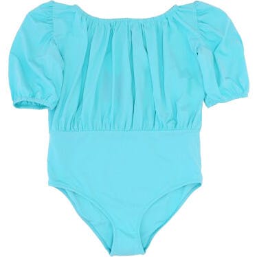 Katya One Piece Greek Style Swimsuit with Demi Sleeve Turquoise