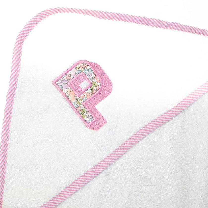 Custom Embroidered Floral Hooded Towel