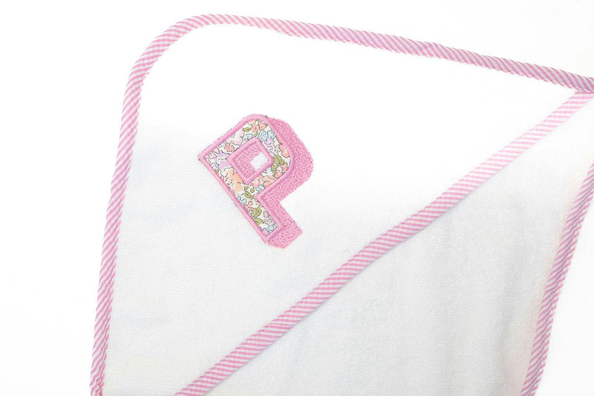Custom Embroidered Floral Hooded Towel