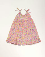 Alena Dress - Emma Floral Purple print