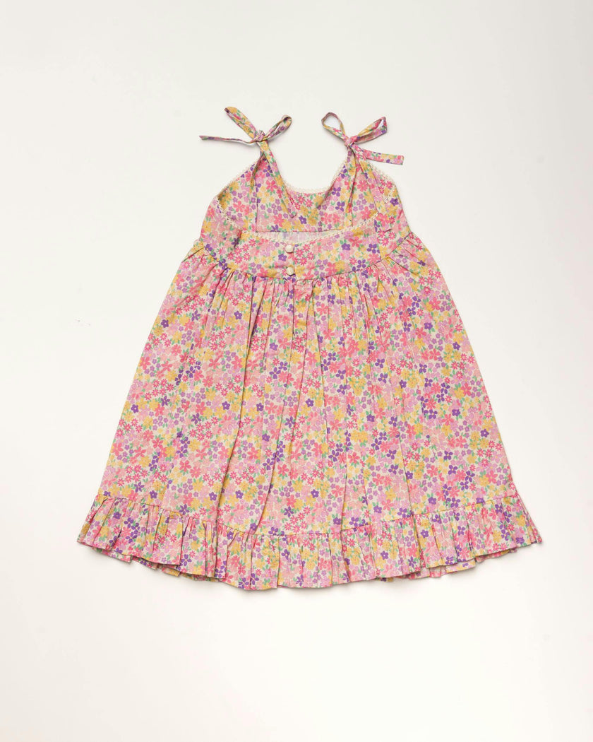 Alena Dress - Emma Floral Purple print