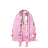 Pink Bow Confetti Clear Backpack by Packed Party | 17" Cute Backpack for Adults