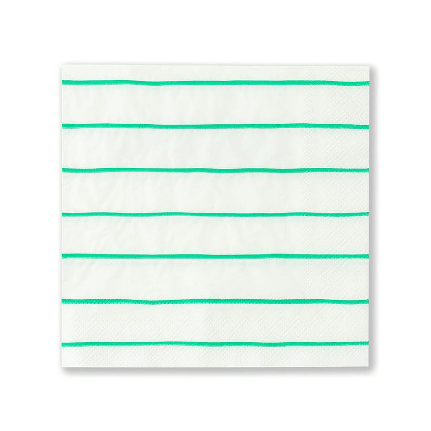 Clover Frenchie Striped Large Napkins