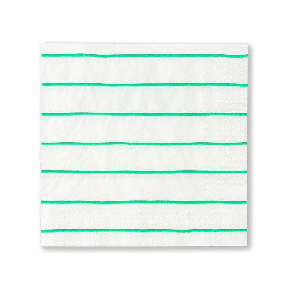 Clover Frenchie Striped Large Napkins