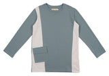 Colorblock Pocket 3-Quarter Sleeves Tee