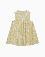 Baby Rosie Smocked Duck Dress in Yellow Rose Floral