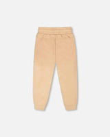 French Terry Sweatpants With Cross Seams