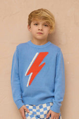 Lightning Bolt Jumper | Azure