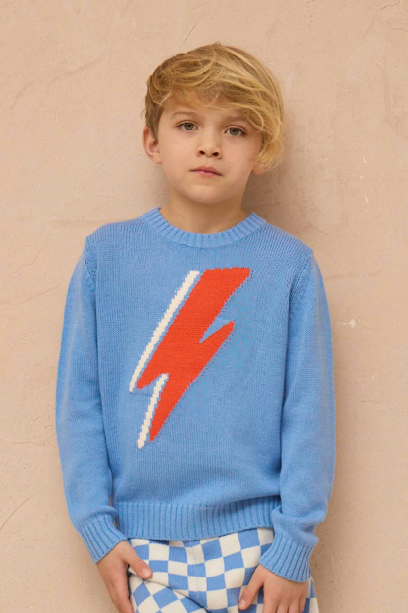 Lightning Bolt Jumper | Azure