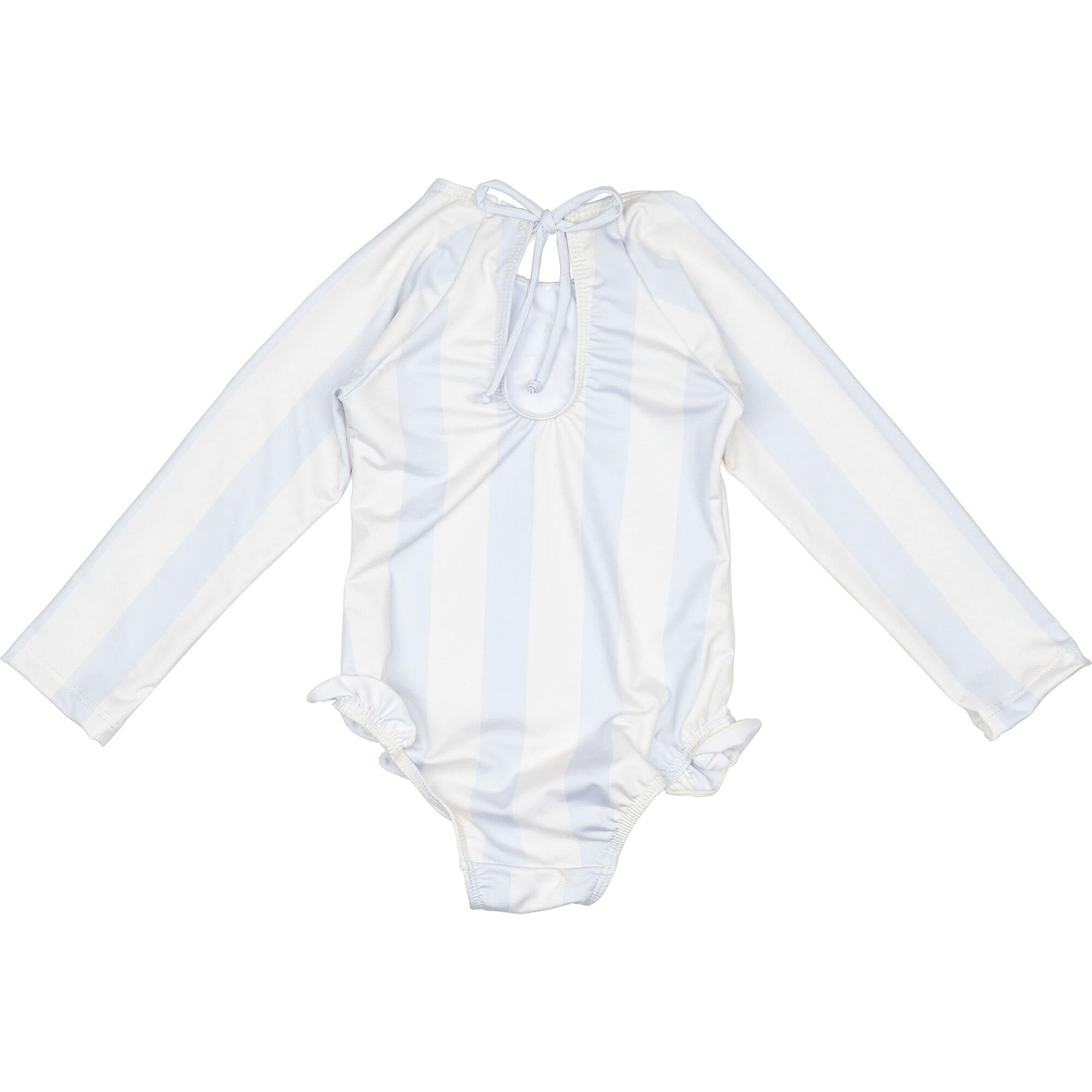 L/S Cherry Swimsuit in Blue Striple