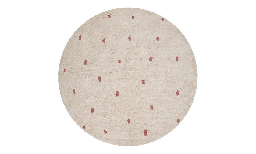 Dotted Washable Organic Cotton Rug