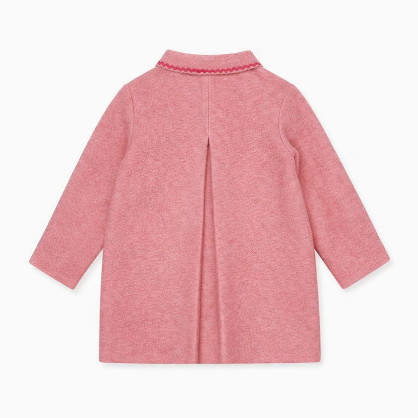 Pink Henrietta Girl Coat