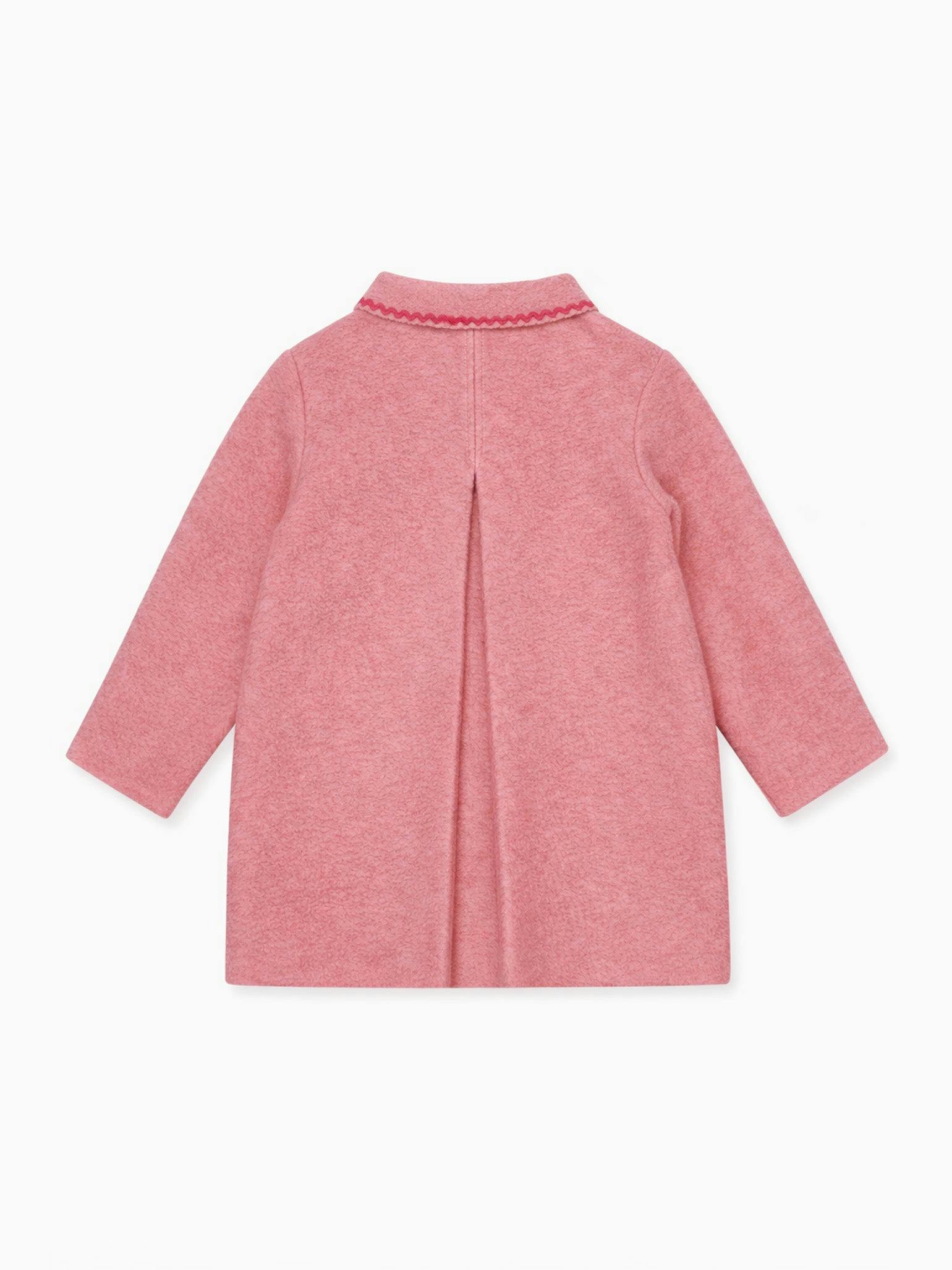 Pink Henrietta Girl Coat