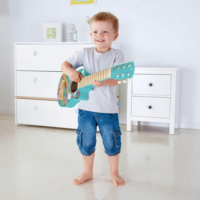 First Flower Power 26" Musical Guitar in Turquoise