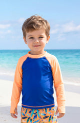 Cruz Boys Blue Orange Rashguard