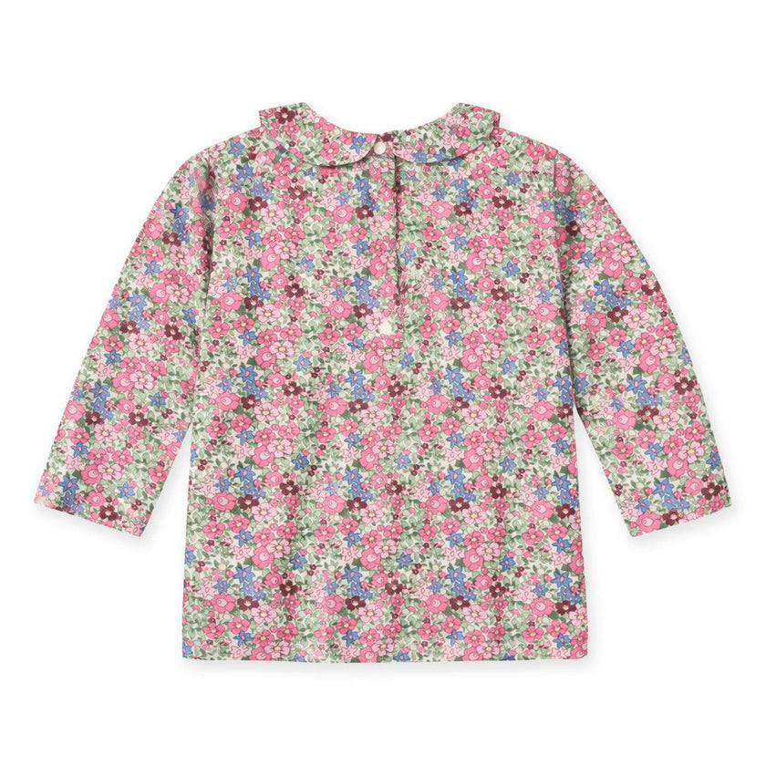 Floral Knit Long Sleeve Blouse