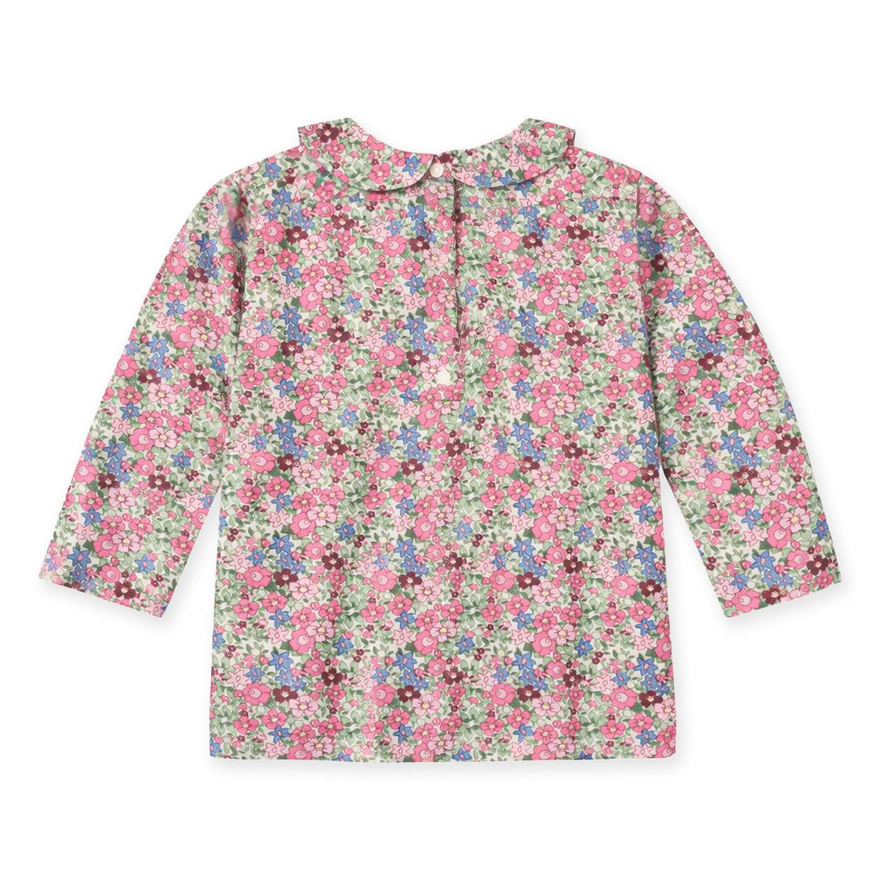 Floral Knit Long Sleeve Blouse