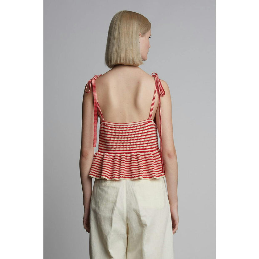 MALI STRIPE CAMI | IVORY + ROSSO STRIPE