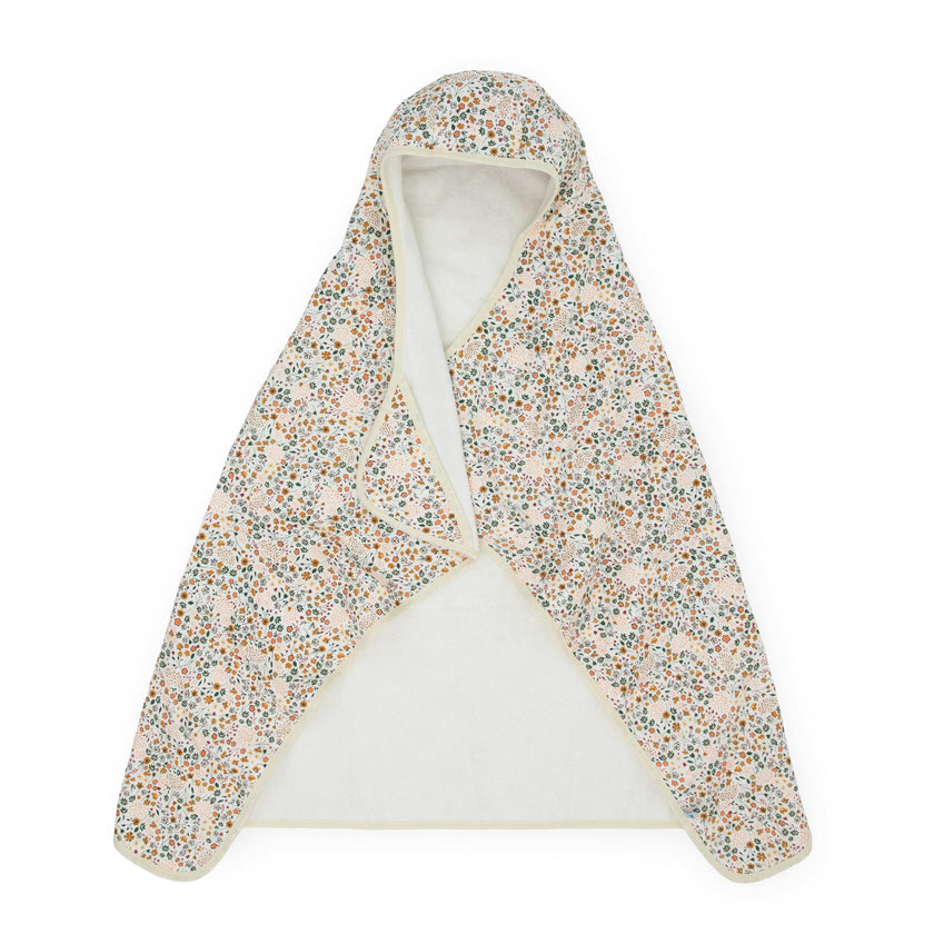 Toddler Hooded Towel - Pressed Petals