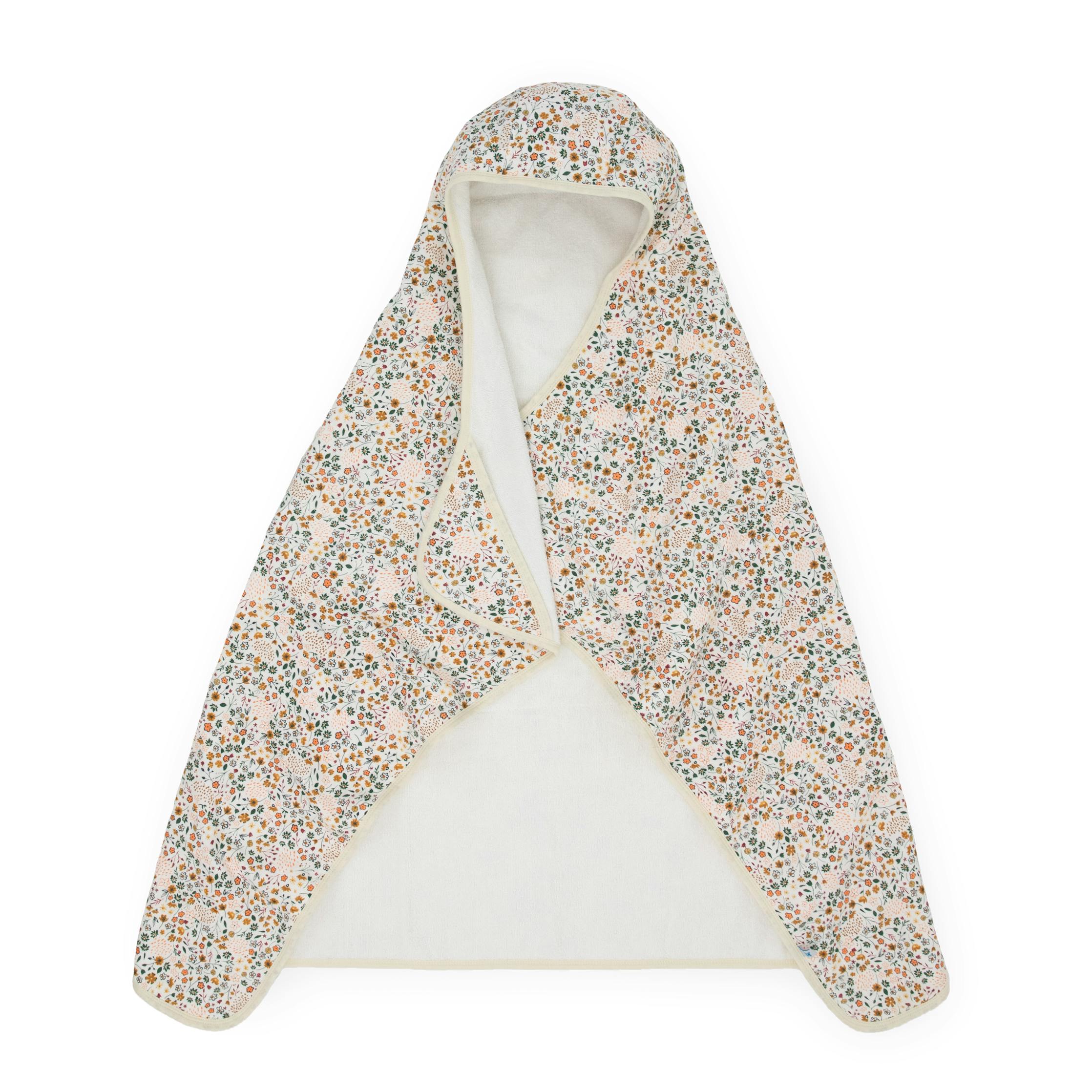 Toddler Hooded Towel - Pressed Petals