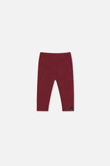 Baby Rib Leggings Reddish-Brown