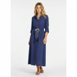 Anais Womens Shirtdress Lapis Blue, blue