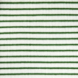 Striped Ribbed Puff Sleeve Top, Green