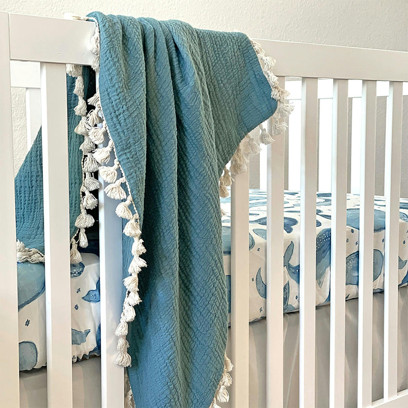 Caspian Fitted Crib Sheet