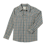 HOWDY Western Blue/Cream plaid WOVEN SHIRT