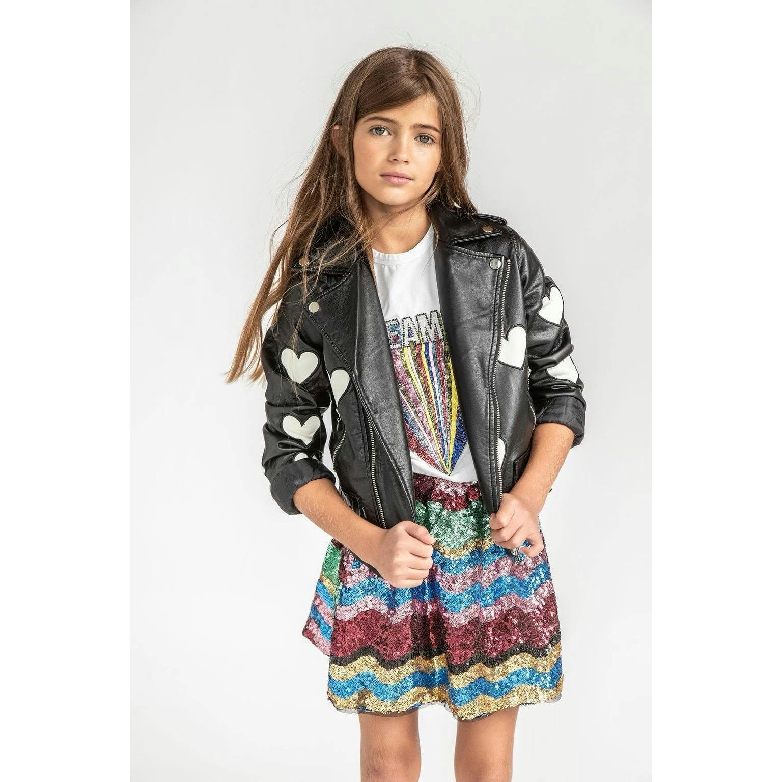 I Heart You Vegan Leather Jacket