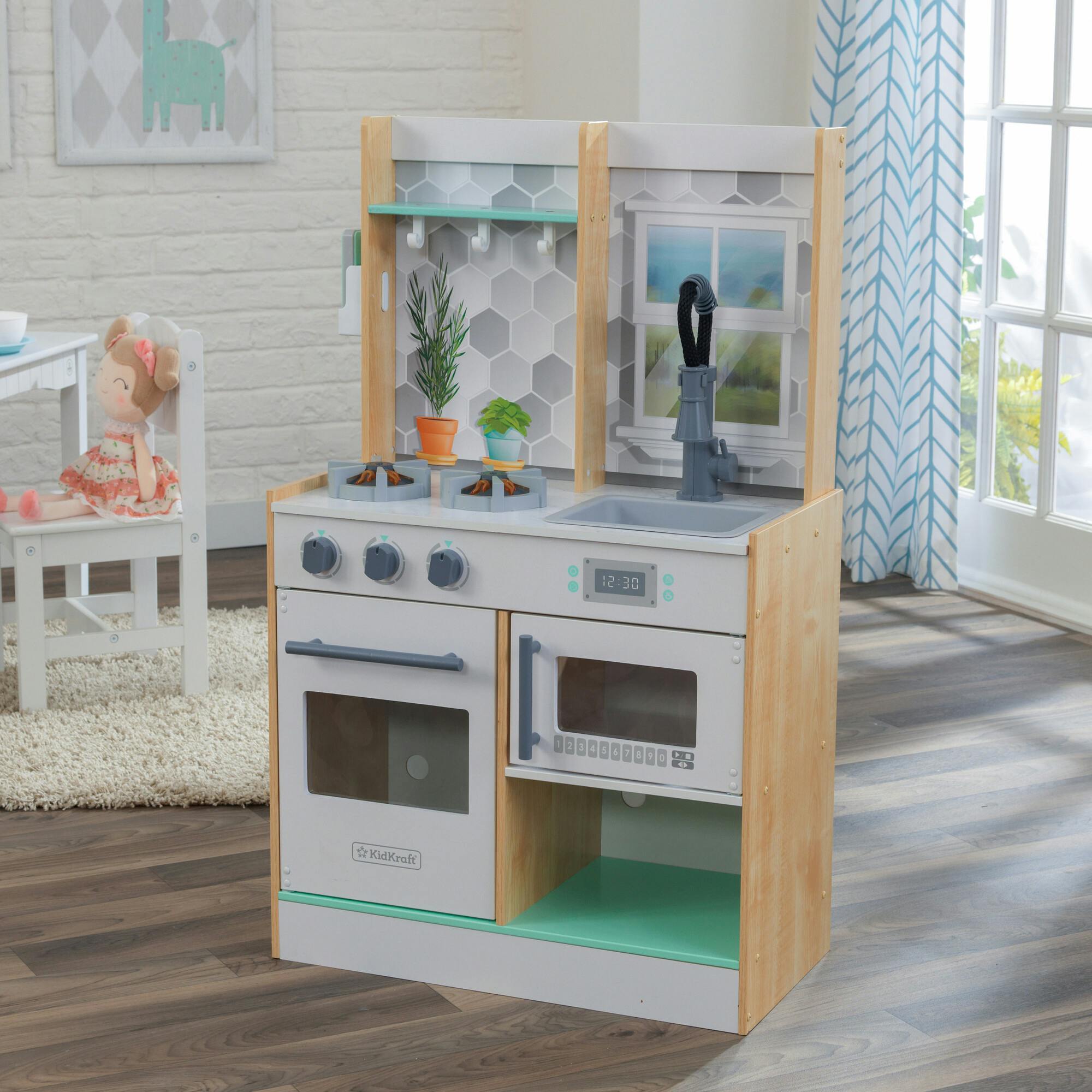 Let's Cook Play Kitchen - Natural
