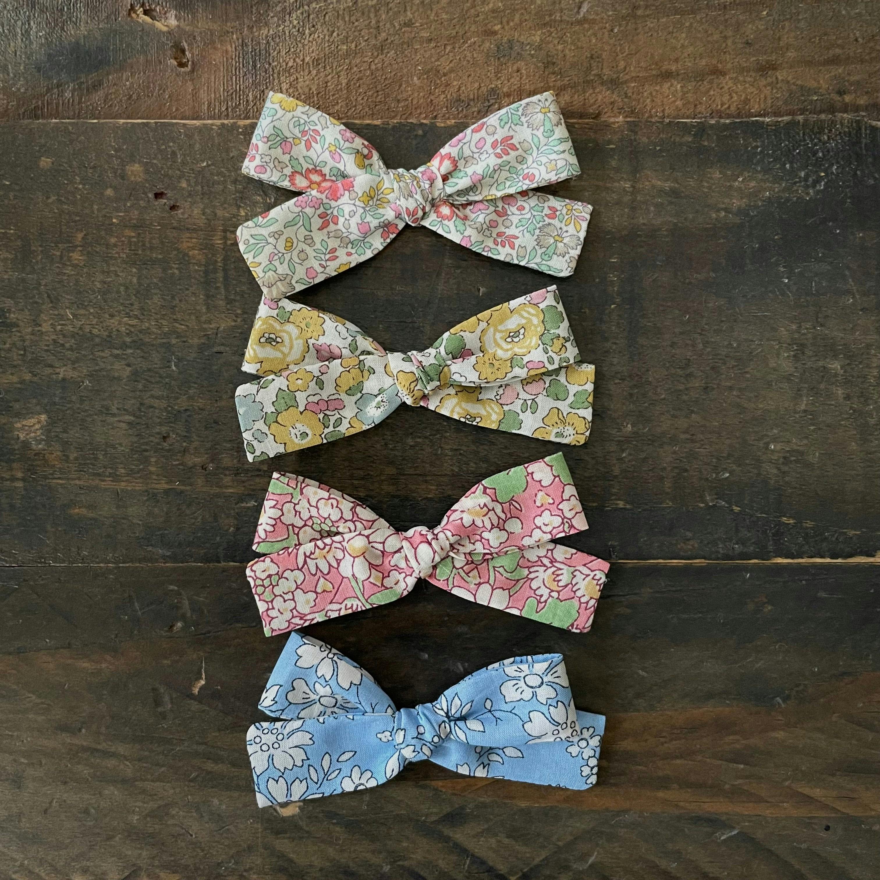 LuluLuvs Skinny Ribbon Pigtail Bows