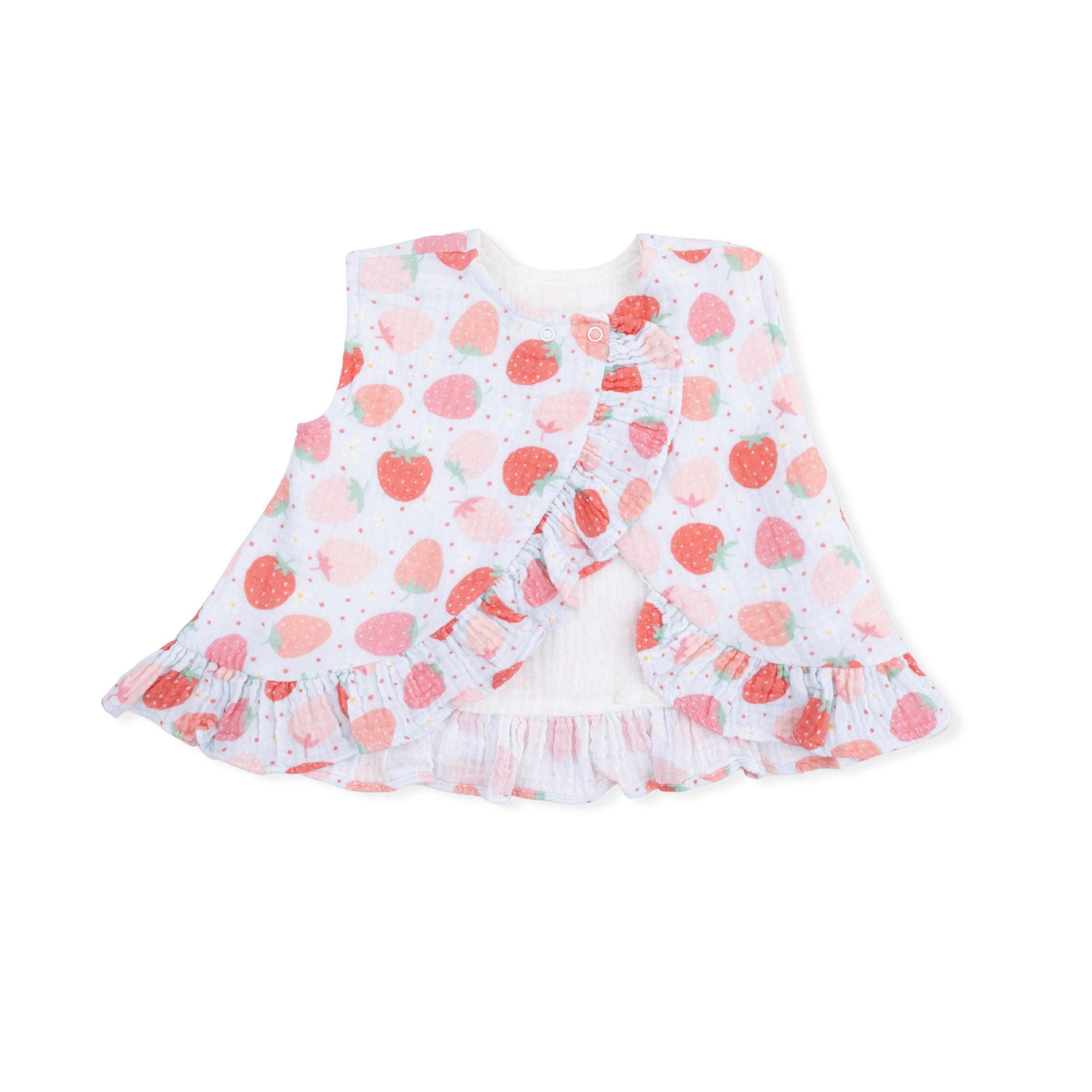 Strawberry Bliss - Ruffle Back Top & Bloomer