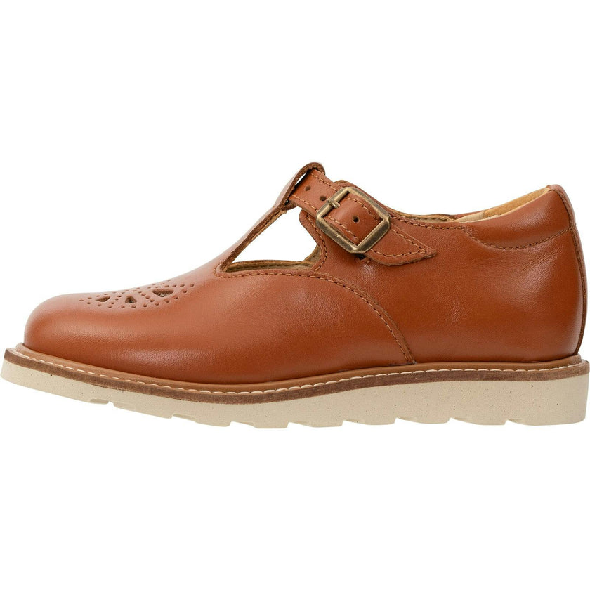 Rosie T-Bar Shoe Chestnut Brown, Brown