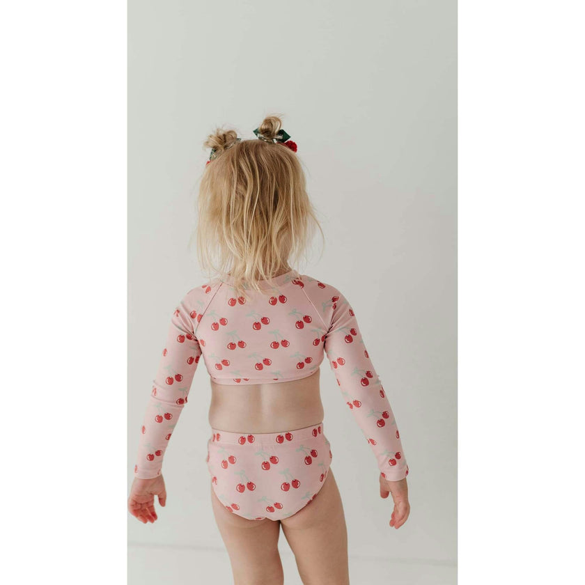Girl's Crop Two-Piece Swimsuit