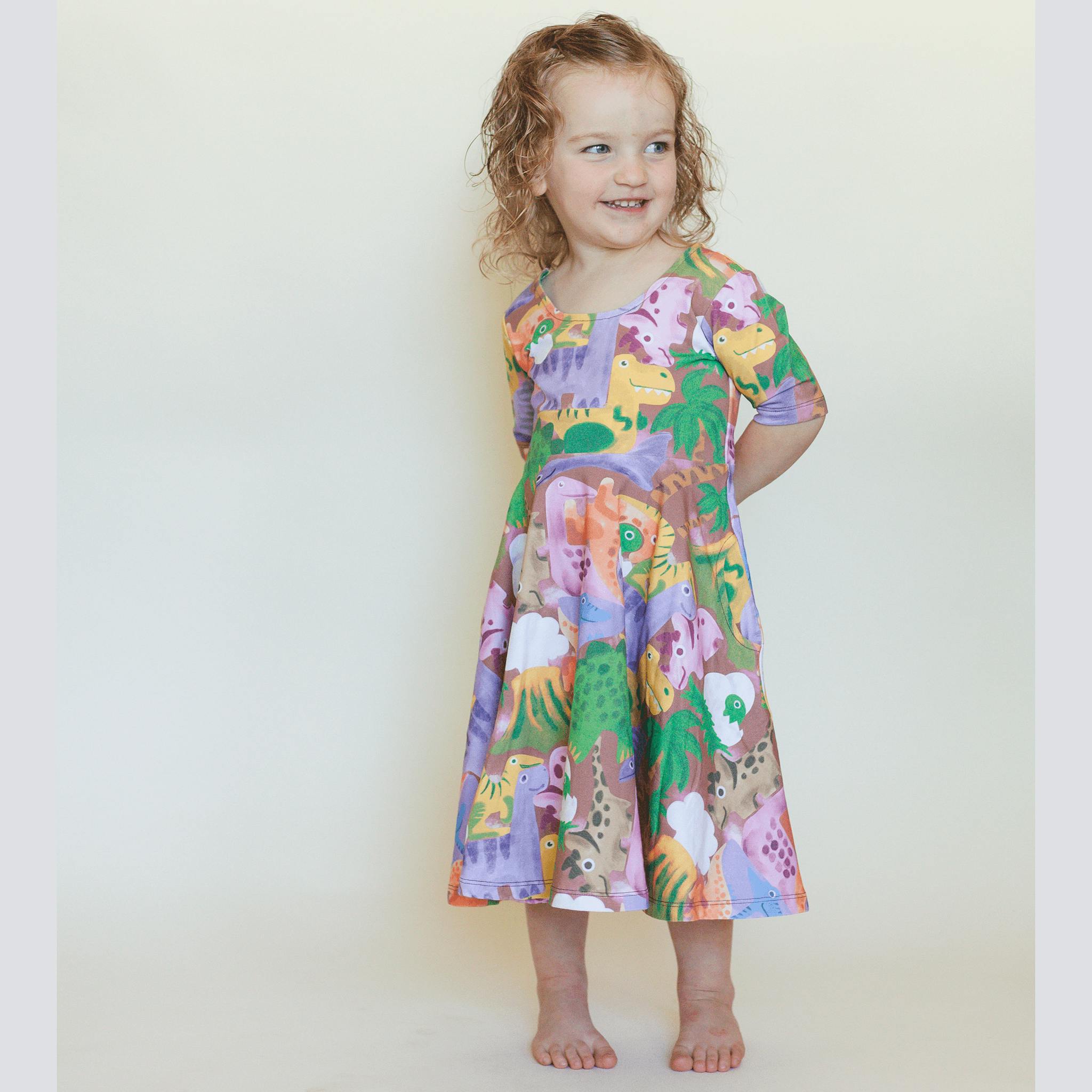 Reese Print Scoop Neck Dress